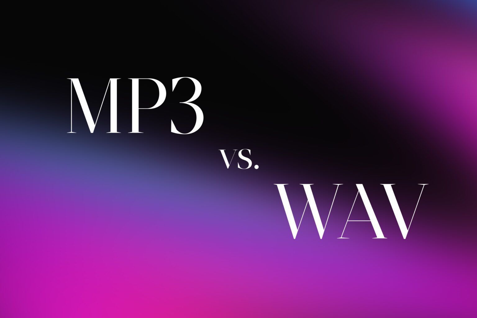 Featured image for WAV or MP3: Most of you can’t hear the difference