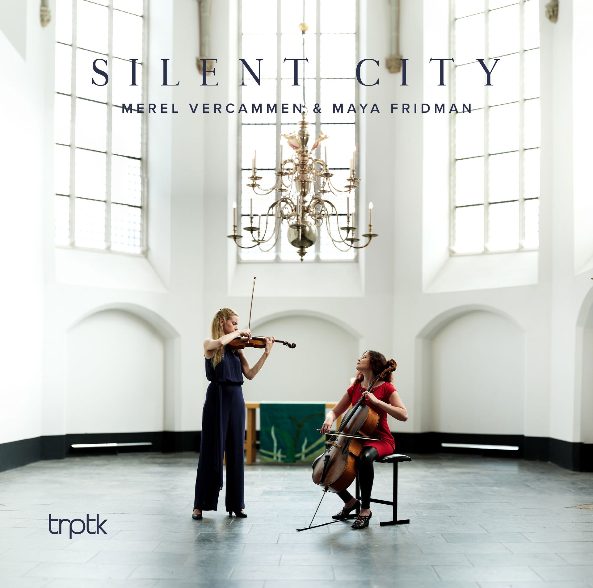 Album cover for Silent City by Merel Vercammen & Maya Fridman