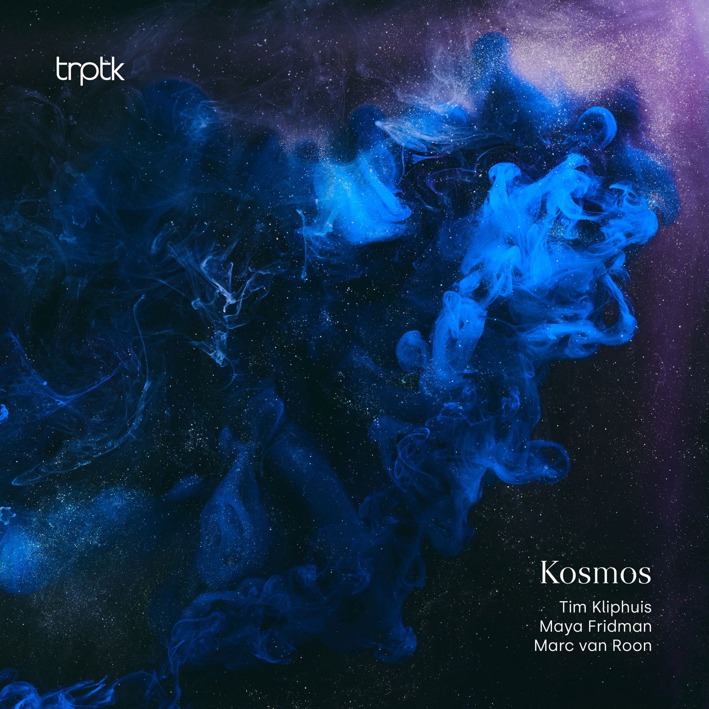 Album cover for Kosmos by Tim Kliphuis, Maya Fridman & Marc van Roon