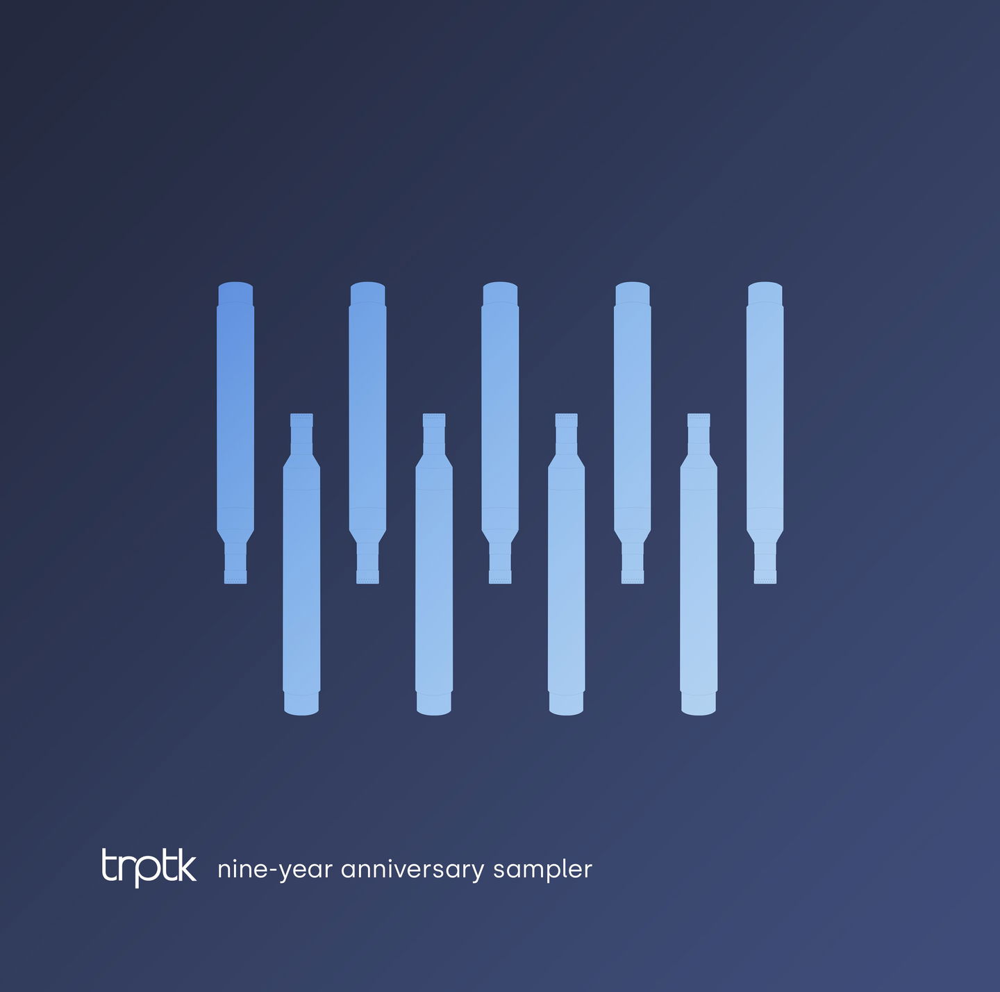 Album cover for TRPTK nine-year anniversary sampler by Various Artists